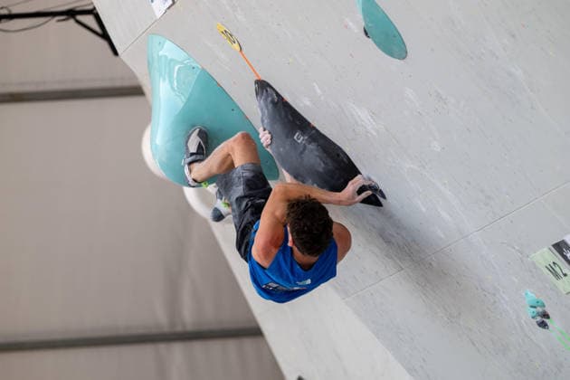 May 30, 2026, Madrid, Madrid, Spain: MEJDI SCHALCK of France competes during the men s boulder semifinal at the IFSC World Climbing Series in Madrid Madrid Spain - ZUMAd308 20260530_zsp_d308_070 Copyright: xJuanxCarlosxLucasx
