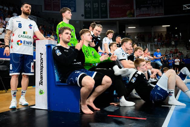 Bietigheim: HBL - 25 26 - SG BBM Bietigheim - VfL Potsdam die Mannschaft von Potsdam Bietigheim-Bissingen Egetrans Arena Baden-Württemberg Deutschland