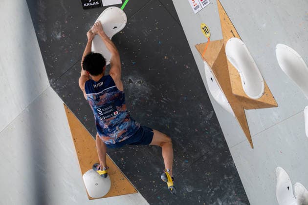 May 30, 2026, Madrid, Madrid, Spain: SORATO ANRAKU of Japan competes during the men s boulder semifinal at the IFSC World Climbing Series in Madrid Madrid Spain - ZUMAd308 20260530_zsp_d308_084 Copyright: xJuanxCarlosxLucasx