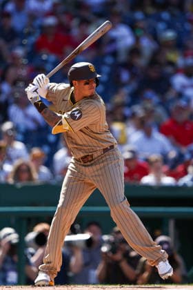 May 30, 2026, Washington D.C, District Of Columbia, United States: Washington, DC; San Diego Padres third baseman Manny MacHado (13) bats during the Major League Baseball game between the Washington Nationals and the San Diego Padres at Nationals Park on Saturday, May 30, 2026. The Nationals beat the Padres 9-4. Washington D.C United States - ZUMAp258 20260530_znp_p258_066 Copyright: xStevexPrakopex