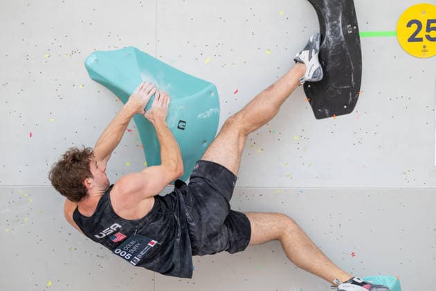 May 30, 2026, Madrid, Madrid, Spain: COLIN DUFFY of the United States competes during the men s boulder semifinal at the IFSC World Climbing Series in Madrid Madrid Spain - ZUMAd308 20260530_zsp_d308_099 Copyright: xJuanxCarlosxLucasx