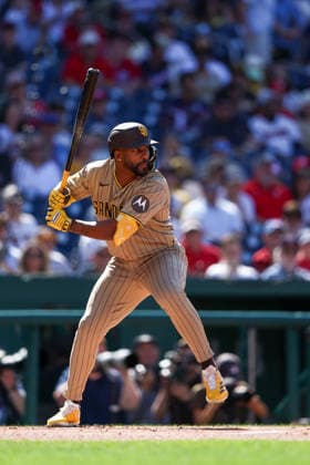 May 30, 2026, Washington D.C, District Of Columbia, United States: Washington, DC; San Diego Padres designated hitter Miguel Andujar (41) bats during the Major League Baseball game between the Washington Nationals and the San Diego Padres at Nationals Park on Saturday, May 30, 2026. The Nationals beat the Padres 9-4. Washington D.C United States - ZUMAp258 20260530_znp_p258_023 Copyright: xStevexPrakopex