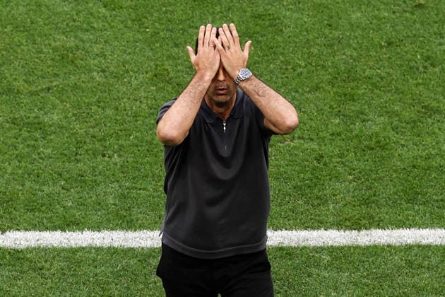 Arsenal v PSG 30 May 2026, Budapest - UEFA Champions League Final - Arsenal v Paris Saint-Germain - Arsenal manager Mikel Arteta reacts - Photo: Jacques Feeney Offside. Budapest Hungary Copyright: xJacquesxFeeneyx xOffsidexOffside