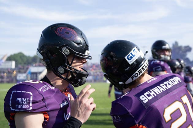 30.05.2026, xhfmx, American Football EFA European Football Alliance, Frankfurt Galaxy - Munich Ravens Einlauf Frankfurt Galaxy (DFL DFB REGULATIONS PROHIBIT ANY USE OF PHOTOGRAPHS as IMAGE SEQUENCES and or QUASI-VIDEO) Frankfurt am Main