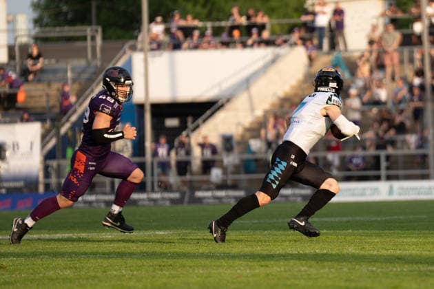 30.05.2026, xhfmx, American Football EFA European Football Alliance, Frankfurt Galaxy - Munich Ravens (DFL DFB REGULATIONS PROHIBIT ANY USE OF PHOTOGRAPHS as IMAGE SEQUENCES and or QUASI-VIDEO) Frankfurt am Main