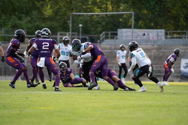 30.05.2026, xhfmx, American Football EFA European Football Alliance, Frankfurt Galaxy - Munich Ravens v.l. (DFL DFB REGULATIONS PROHIBIT ANY USE OF PHOTOGRAPHS as IMAGE SEQUENCES and or QUASI-VIDEO) Frankfurt am Main