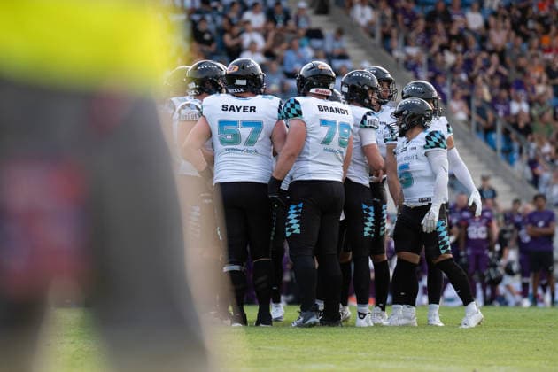 30.05.2026, xhfmx, American Football EFA European Football Alliance, Frankfurt Galaxy - Munich Ravens Teamkreis Munich Ravens (DFL DFB REGULATIONS PROHIBIT ANY USE OF PHOTOGRAPHS as IMAGE SEQUENCES and or QUASI-VIDEO) Frankfurt am Main