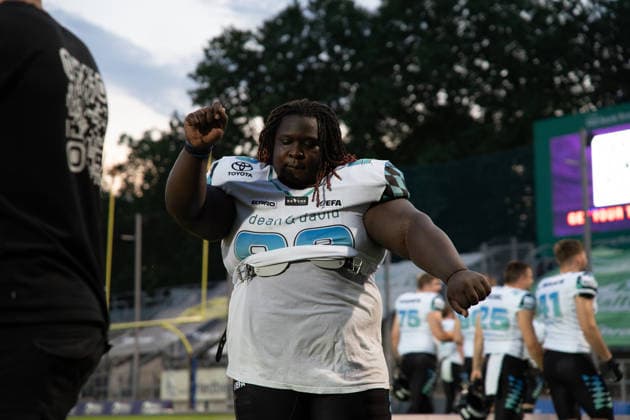 30.05.2026, xhfmx, American Football EFA European Football Alliance, Frankfurt Galaxy - Munich Ravens Munich Ravens bejubeln den Sieg in Frankfurt . (DFL DFB REGULATIONS PROHIBIT ANY USE OF PHOTOGRAPHS as IMAGE SEQUENCES and or QUASI-VIDEO) Frankfurt am Main