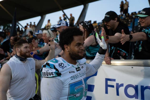30.05.2026, xhfmx, American Football EFA European Football Alliance, Frankfurt Galaxy - Munich Ravens Munich Ravens bejubeln den Sieg in Frankfurt (DFL DFB REGULATIONS PROHIBIT ANY USE OF PHOTOGRAPHS as IMAGE SEQUENCES and or QUASI-VIDEO) Frankfurt am Main