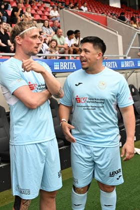 30.05.2026, xsvx, Fussball Langholz Cup 2026, v.l. Tim Heubach und Emanuel Bento Wiesbaden