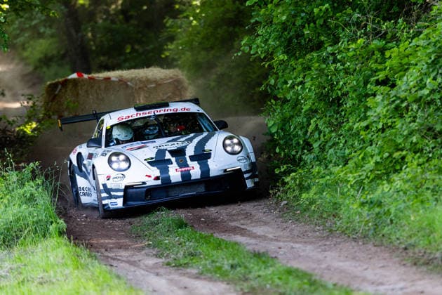 30.05.2026, GER, Motorsport Rallyesport, Maenner Frauen, Saison 2026, 61. RSC-Rallye Wartburg RSC Rallye Super Cup powered by Carunion org. MC Eisenach Team Motopark ZELTNER, Ruben (DEU) WINDISCH, Thomas (DEU) (Porsche 992 GT3 Rally GT) Am Samstagnachmittag gingen die Teilnehmer Fahrer auf die letze Wertungsprüfung Flachsgrund powered by Formella Bau GmbH. 99817 Eisenach Festplatz Spicke Thüringen Deutschland
