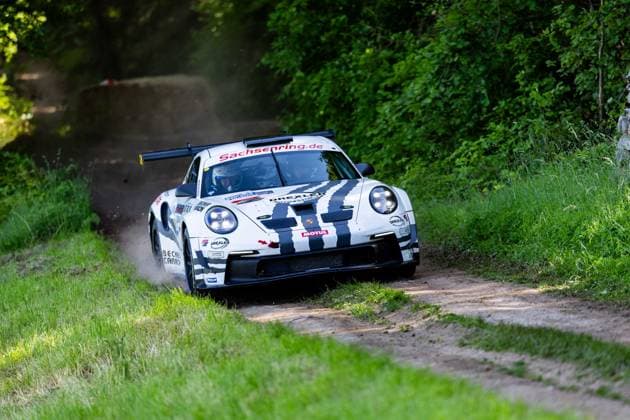 30.05.2026, GER, Motorsport Rallyesport, Maenner Frauen, Saison 2026, 61. RSC-Rallye Wartburg RSC Rallye Super Cup powered by Carunion org. MC Eisenach Team Motopark ZELTNER, Ruben (DEU) WINDISCH, Thomas (DEU) (Porsche 992 GT3 Rally GT) Am Samstagnachmittag gingen die Teilnehmer Fahrer auf die letze Wertungsprüfung Flachsgrund powered by Formella Bau GmbH. 99817 Eisenach Festplatz Spicke Thüringen Deutschland