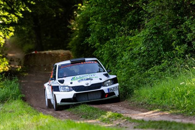 30.05.2026, GER, Motorsport Rallyesport, Maenner Frauen, Saison 2026, 61. RSC-Rallye Wartburg RSC Rallye Super Cup powered by Carunion org. MC Eisenach LOESCH, Herbert (DEU) QUAST, Lara (DEU) (Skoda Fabia R5) Am Samstagnachmittag gingen die Teilnehmer Fahrer auf die letze Wertungsprüfung Flachsgrund powered by Formella Bau GmbH. 99817 Eisenach Festplatz Spicke Thüringen Deutschland