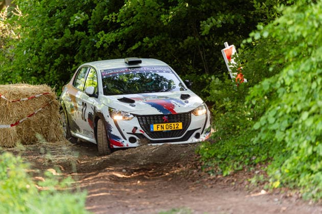 30.05.2026, GER, Motorsport Rallyesport, Maenner Frauen, Saison 2026, 61. RSC-Rallye Wartburg RSC Rallye Super Cup powered by Carunion org. MC Eisenach FALLENSTEIN, Nico (DEU) WEBER, Michael (DEU) (Peugeot 208 Rallye4) Am Samstagnachmittag gingen die Teilnehmer Fahrer auf die letze Wertungsprüfung Flachsgrund powered by Formella Bau GmbH. 99817 Eisenach Festplatz Spicke Thüringen Deutschland