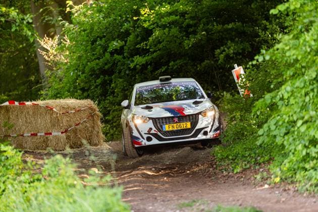30.05.2026, GER, Motorsport Rallyesport, Maenner Frauen, Saison 2026, 61. RSC-Rallye Wartburg RSC Rallye Super Cup powered by Carunion org. MC Eisenach FALLENSTEIN, Nico (DEU) WEBER, Michael (DEU) (Peugeot 208 Rallye4) Am Samstagnachmittag gingen die Teilnehmer Fahrer auf die letze Wertungsprüfung Flachsgrund powered by Formella Bau GmbH. 99817 Eisenach Festplatz Spicke Thüringen Deutschland
