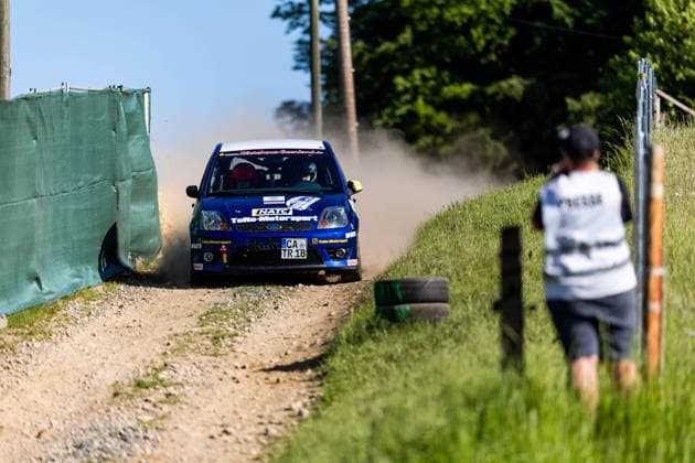 30.05.2026, GER, Motorsport Rallyesport, Maenner Frauen, Saison 2026, 61. RSC-Rallye Wartburg RSC Rallye Super Cup powered by Carunion org. MC Eisenach ROBEL, Thomas (DEU) HOPF, Fynn (DEU) (Ford Fiesta ST 150) Am Samstagnachmittag gingen die Teilnehmer Fahrer auf die letze Wertungsprüfung Flachsgrund powered by Formella Bau GmbH. 99817 Eisenach Festplatz Spicke Thüringen Deutschland