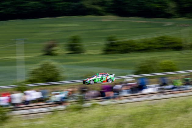 30.05.2026, GER, Motorsport Rallyesport, Maenner Frauen, Saison 2026, 61. RSC-Rallye Wartburg RSC Rallye Super Cup powered by Carunion org. MC Eisenach RAMONAT, Raphael (DEU) DERDA, Karina (DEU) (Mitsubishi Lancer EVO X Chemnitzer AMC) Am Samstagnachmittag gingen die Teilnehmer Fahrer auf die letze Wertungsprüfung Flachsgrund powered by Formella Bau GmbH. 99817 Eisenach Festplatz Spicke Thüringen Deutschland