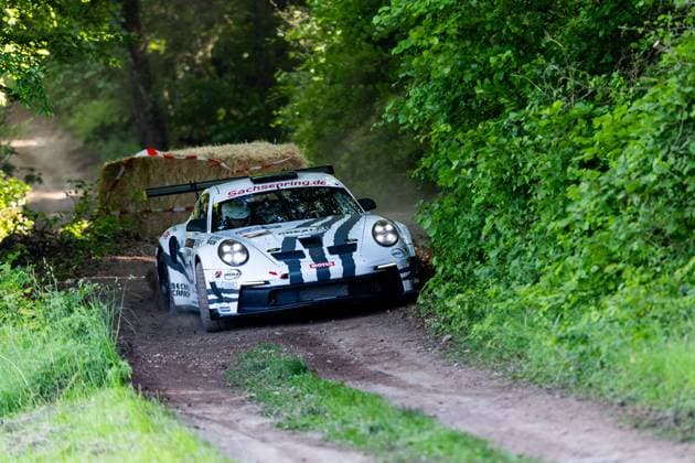 30.05.2026, GER, Motorsport Rallyesport, Maenner Frauen, Saison 2026, 61. RSC-Rallye Wartburg RSC Rallye Super Cup powered by Carunion org. MC Eisenach Team Motopark ZELTNER, Ruben (DEU) WINDISCH, Thomas (DEU) (Porsche 992 GT3 Rally GT) Am Samstagnachmittag gingen die Teilnehmer Fahrer auf die letze Wertungsprüfung Flachsgrund powered by Formella Bau GmbH. 99817 Eisenach Festplatz Spicke Thüringen Deutschland