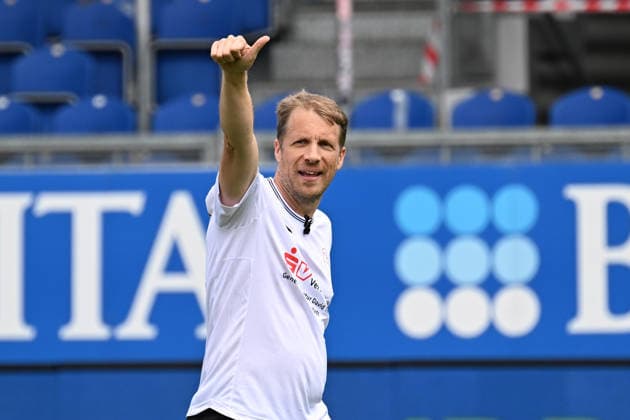 30.05.2026, xsvx, Fussball Langholz Cup 2026, v.l. Oliver Oli Pocher Wiesbaden