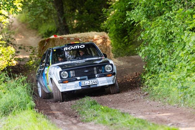 30.05.2026, GER, Motorsport Rallyesport, Maenner Frauen, Saison 2026, 61. RSC-Rallye Wartburg RSC Rallye Super Cup powered by Carunion org. MC Eisenach MSC Horlofftal e.V. JAEGER, Florian (DEU) WEIL, Jochen (DEU) (Ford Escort MK 2 Expertenverbund 360 Grad) Am Samstagnachmittag gingen die Teilnehmer Fahrer auf die letze Wertungsprüfung Flachsgrund powered by Formella Bau GmbH. 99817 Eisenach Festplatz Spicke Thüringen Deutschland