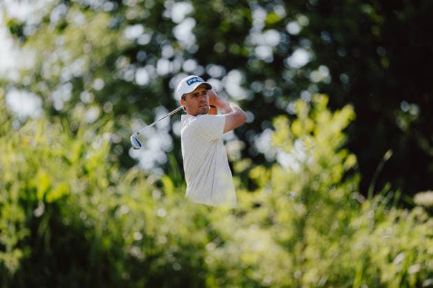 GOLF - Austrian Alpine Open KITZBUEHEL,AUSTRIA,31.MAY.26 - GOLF - DP World Tour, Austrian Alpine Open, GC Kitzbuehel-Schwarzsee-Reith. Image shows Hugo Townsend (SWE).  GEPAxpictures xAlexanderxSolc