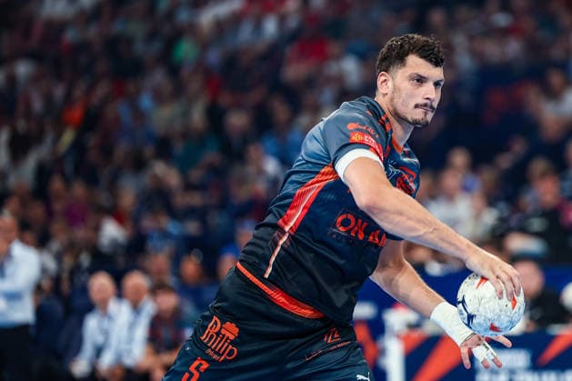 30.05.2026, xIAJx, Handball, EHF European League - WINAMAX Finals, 1. Halbfinale, Montpellier HB - THW Kiel, Barclays Arena: Kyllian Villeminot (Montpellier HB, 5) Deutschland
