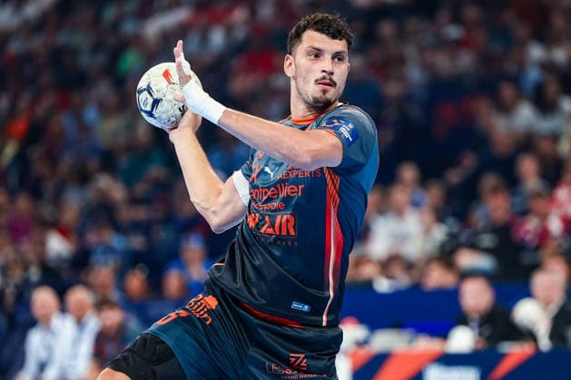 30.05.2026, xIAJx, Handball, EHF European League - WINAMAX Finals, 1. Halbfinale, Montpellier HB - THW Kiel, Barclays Arena: Kyllian Villeminot (Montpellier HB, 5) Deutschland