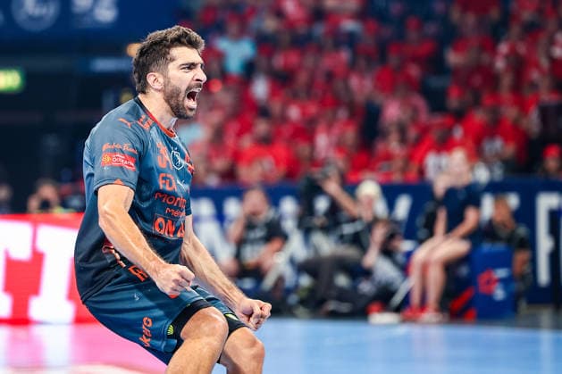 30.05.2026, xIAJx, Handball, EHF European League - WINAMAX Finals, 1. Halbfinale, Montpellier HB - THW Kiel, Barclays Arena: David Balaguer Romeu (Montpellier HB, 34) Deutschland