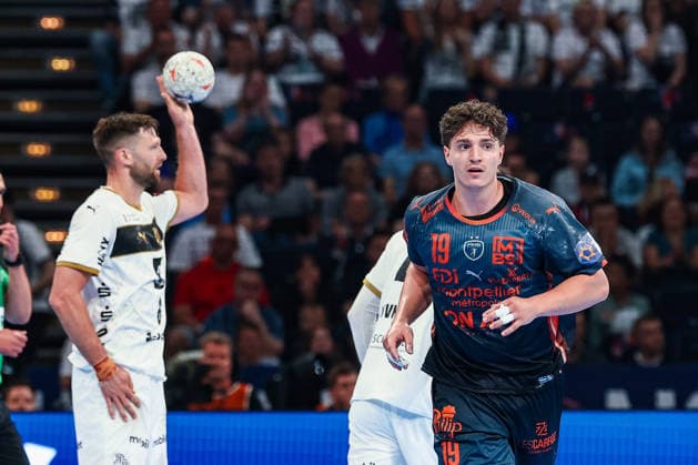 30.05.2026, xIAJx, Handball, EHF European League - WINAMAX Finals, 1. Halbfinale, Montpellier HB - THW Kiel, Barclays Arena: Arthur Lenne (Montpellier HB, 19) Deutschland