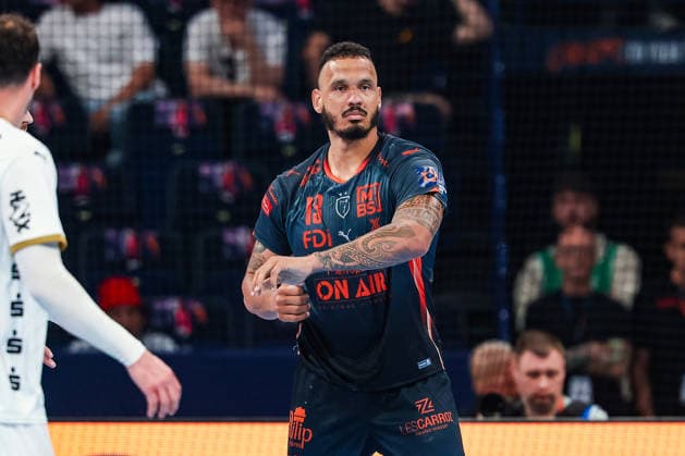 30.05.2026, xIAJx, Handball, EHF European League - WINAMAX Finals, 1. Halbfinale, Montpellier HB - THW Kiel, Barclays Arena: Rogerio Moares Ferreira (Montpellier HB, 13) Deutschland