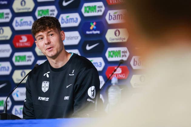 Press conference with the Norwegian men s national football team Oslo 20260531 Jorgen Strand Larsen during a press conference with the Norwegian men s national football team at Ullevaal Stadium on Sunday Photo Trond Reidar Teigen NTB Oslo Norway EDITORIAL USE ONLY RESTRICTED USE FOR BETTING COMPANIES  Copyright: xTrondxReidarxTeigenx xNTBx