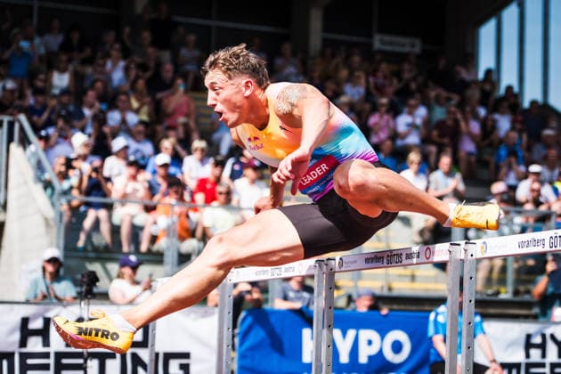 51. Hypomeeting, Goetzis (AT), 31.05.2026 GOETZIS, SWITZERLAND - MAY 31: Simon EHAMMER of Switzerland, competes in the 110 m hurdles of the mens decathlon at the 51. Hypomeeting, Goetzis (AT) on May 31, 2026 in Goetzis, Switzerland. Copyright: xBEAUTIFULxSPORTS UlfxSchillerx