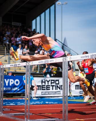 51. Hypomeeting, Goetzis (AT), 31.05.2026 GOETZIS, SWITZERLAND - MAY 31: Simon EHAMMER of Switzerland, competes in the 110 m hurdles of the mens decathlon at the 51. Hypomeeting, Goetzis (AT) on May 31, 2026 in Goetzis, Switzerland. Copyright: xBEAUTIFULxSPORTS UlfxSchillerx