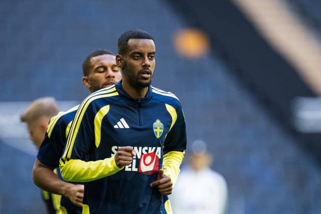 260531 Alexander Isak of the Swedish national football team at a training session on May 31, 2026 in Stockholm. Photo: Jonathan Näckstrand BILDBYRAN COP 94 JN0277 fotboll football soccer fotball landskamp träning practice training sverige sweden sverige a FIFA World Cup, WM, Weltmeisterschaft, Fussball VM bbeng Copyright: JONATHANxNÄCKSTRAND BB260531JN007