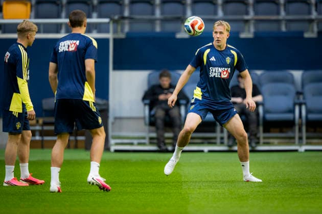 STOCKHOLM, SVERIGE 20260531 Herman Johansson under herrlandslagets träning pa Strawberry Arena pa söndagen, inför mandagens vänskapsmatch mot Norge och kommande VM i USA. STOCKHOLM SVERIGE x10050x Copyright: xPontusxLundahl TTx FOTBOLLSLANDSLAGET TRÄNING