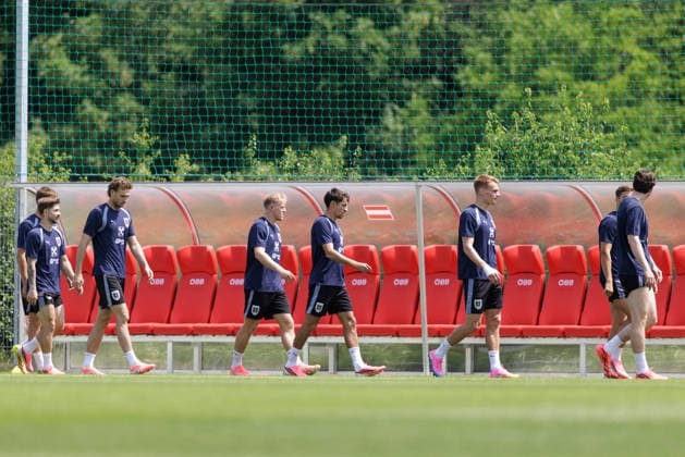 SOCCER - AUT vs TUN, test match VIENNA,AUSTRIA,31.MAY.26 - SOCCER - OEFB international test match, Austria vs Tunisia, preview, training team AUT. Image shows the team of AUT.  GEPAxpictures xArminxRauthner
