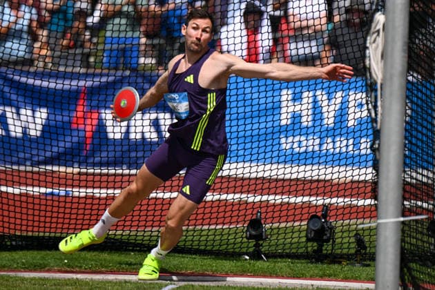ATHLETICS - Hypomeeting Goetzis 2026 GOETZIS,AUSTRIA,31.MAY.26 - ATHLETICS - World Athletics Combined Events Tour, Hypomeeting, decathlon, discus throw. Image shows Niklas Kaul (GER).  GEPAxpictures xOliverxLerch