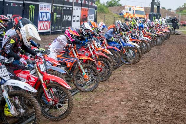 MXGP of Teutschenthal 2026 Teutschenthal, Deutschland 31. Mai 2026 Im Bild:Start EMX 250 Teutschenthal Motocross Strecke Talkessel Sachsen-Anhalt Deutschland