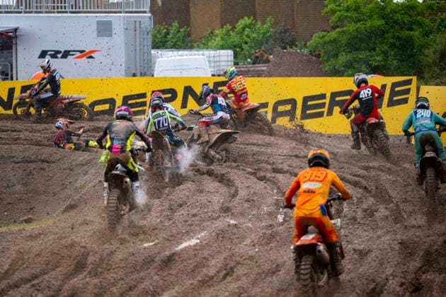 MXGP of Teutschenthal 2026 Teutschenthal, Deutschland 31. Mai 2026 Im Bild:Die Fahrer kaempfen sich durch den aufgeweichten Kurs Teutschenthal Motocross Strecke Talkessel Sachsen-Anhalt Deutschland