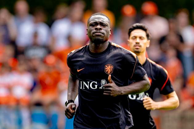 ZEIST - Netherlands player Brian Brobbey during Dutch national team, Nationalteam training at the KNVB Campus on March 22, 2026 in Zeist, the Netherlands. (Photo by DeFodi Images) - *** ZEIST Netherlands player Brian Brobbey during Dutch National Team training at the KNVB Campus on March 22, 2026 in Zeist, the Netherlands Photo by DeFodi Images