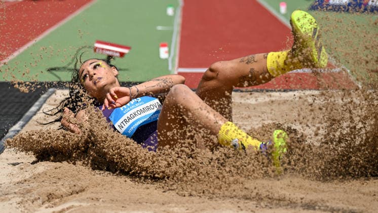 ATHLETICS - Hypomeeting Goetzis 2026 GOETZIS,AUSTRIA,31.MAY.26 - ATHLETICS - World Athletics Combined Events Tour, Hypomeeting, heptathlon, long jump. Image shows Anastasia Ntrgakomirova (GRE).  GEPAxpictures xOliverxLerch