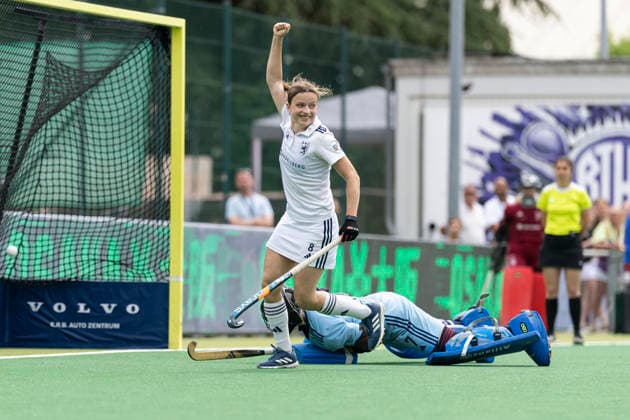 Deutsche Feldhockey-Meisterschaft der Damen Final4 - Düsseldorfer HC gegen Mannheimer HC, 31.05.2026 Deutsche Feldhockey-Meisterschaft der Damen Final4 - Düsseldorfer HC gegen Mannheimer HC am 31.05.2026 in Bonn. Düsseldorf wird Deutscher Meister der Frauen - Copyright: xBEAUTIFULxSPORTS KennyxBeelex