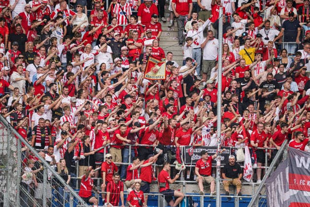 31.05.2026, xhettx, Fussball DM A-Junioren , TSG 1899 Hoffenheim - 1. FC Köln v.l. Kölnfans (DFL DFB REGULATIONS PROHIBIT ANY USE OF PHOTOGRAPHS as IMAGE SEQUENCES and or QUASI-VIDEO)