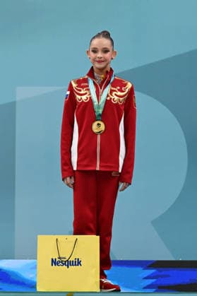 IPA85209995 - ILTERIAKOVA Sofiia (RUS) silver medal during European Championships in Rhythmic gymnastics, Rhythmische Sportgymnastik, RSG Gymnastics in Varna, Bulgaria, May 31 2026  Copyright: xFilippoxTomasi IPAxSportx xx 85209995