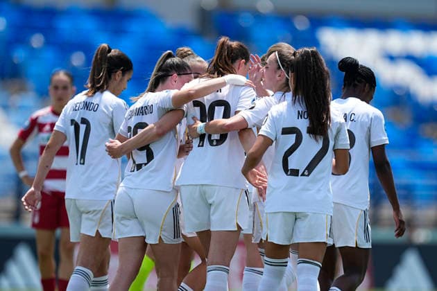 May 31, 2026, Valdebebas, Madrid, Spain: Caroline Weir of Real Madrid CF celebrates a goal during the Spanish Women League, Liga F, football match played between Real Madrid and Granada CF at Alfredo Di Stefano stadium on May 31, 2026 in Valdebebas, Madrid, Spain. Valdebebas Spain - ZUMAa181 20260531_zaa_a181_139 Copyright: xOscarxJ.xBarrosox