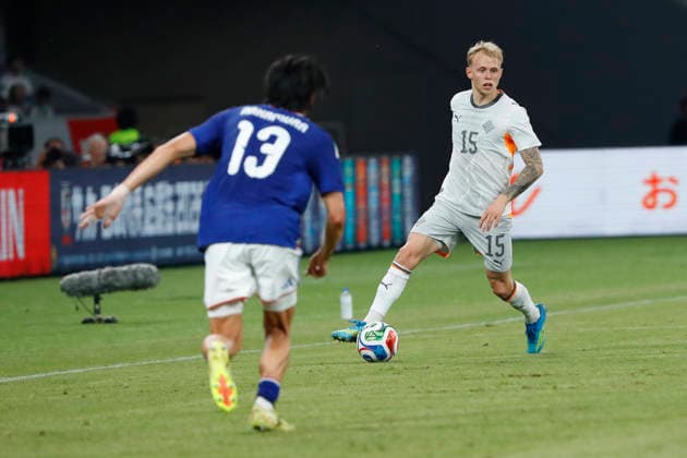 May 31, 2026, Tokyo, Japan: Dagur Dan THORHALLSSON (15) of Iceland in actionÃ¢â‚¬¹ during the Kirin Challenge Cup 2026, an International Friendly, Länderspiel, Nationalmannschaft match between Japan and Iceland at the National Stadium in Tokyo. Halftime score: Japan 0 - 0 Iceland. Tokyo Japan - ZUMAm191 20260531_aap_m191_006 Copyright: xRodrigoxReyesxMarinx
