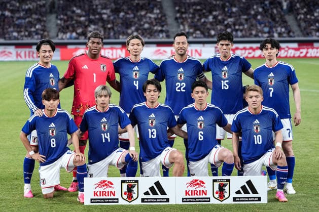 (260531) -- TOKYO, May 31, 2026 -- Team Japan pose for a group photo before a friendly football match between Japan and Iceland in Tokyo, Japan, on May 31, 2026. ) (SP)JAPAN-TOKYO-FOOTBALL-FRIENDLY-JAPAN VS ICELAND JiaxHaocheng 