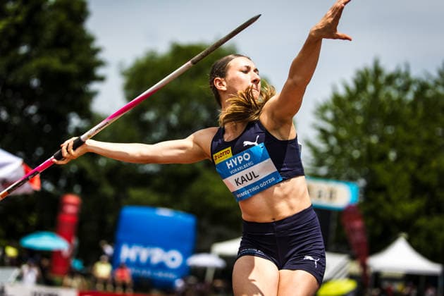 51. Hypomeeting, Goetzis (AT), 31.05.2026 GOETZIS, SWITZERLAND - MAY 31: Emma KAUL of Germany competes in the javelin throw of the womens heptathlon at the 51. Hypomeeting, Goetzis (AT) on May 31, 2026 in Goetzis, Switzerland. Copyright: xBEAUTIFULxSPORTS UlfxSchillerx