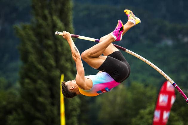 51. Hypomeeting, Goetzis (AT), 31.05.2026 GOETZIS, SWITZERLAND - MAY 31: Simon EHAMMER of Switzerland competes in the pole vault of the mens decathlon at the 51. Hypomeeting, Goetzis (AT) on May 31, 2026 in Goetzis, Switzerland. Copyright: xBEAUTIFULxSPORTS UlfxSchillerx