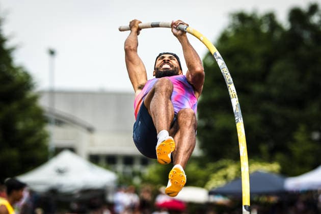 51. Hypomeeting, Goetzis (AT), 31.05.2026 GOETZIS, SWITZERLAND - MAY 31: Damian WARNER of Canada competes in the pole vault of the mens decathlon at the 51. Hypomeeting, Goetzis (AT) on May 31, 2026 in Goetzis, Switzerland. Copyright: xBEAUTIFULxSPORTS UlfxSchillerx